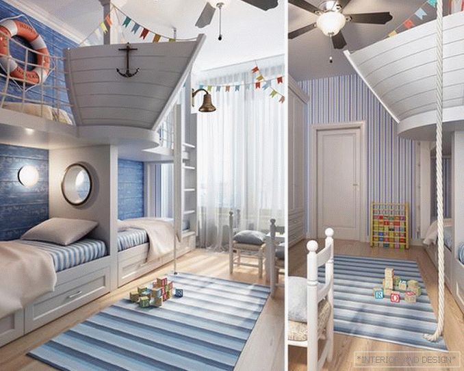 Кімната для хлопчика в морському стилі