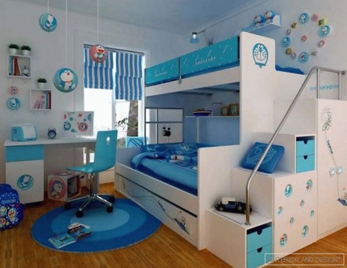 Дизайн кімнати для двох хлопчиків