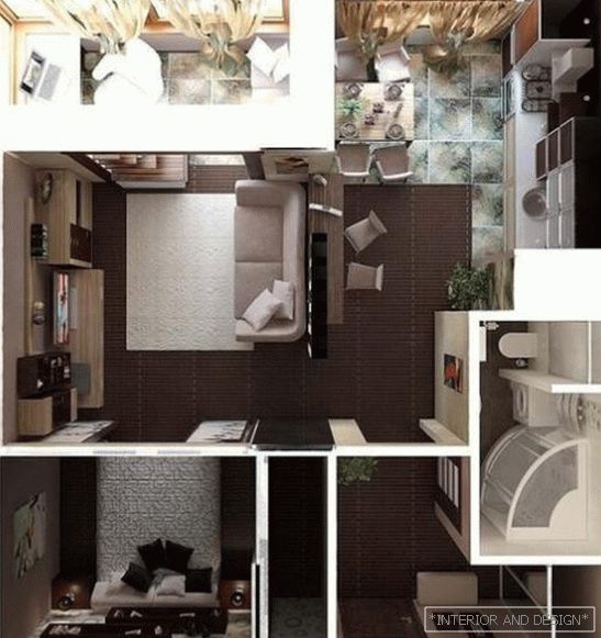 дизайн-проект однокімнатної квартири 4