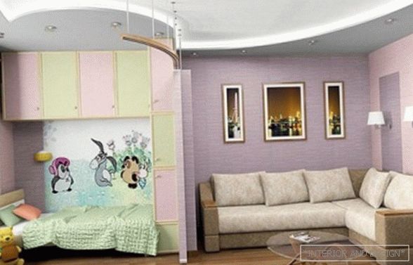 Дизайн квартири-студії для сім'ї з дитиною