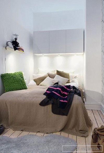 Особливості дизайну маленької спальні без вікон 3