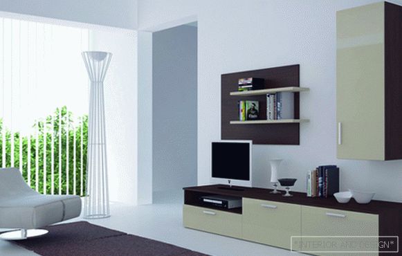 Меблі для вітальні в сучасному стилі (мінімалізм) - 2