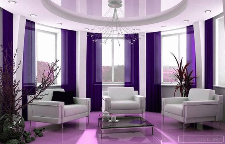 Фіолетовий колір в інтер'єрі 4
